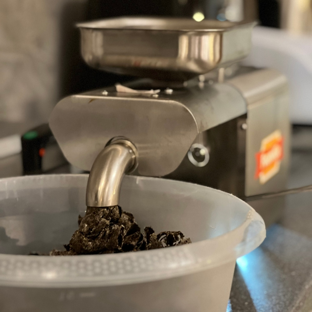 Mechanische Hanfpresse